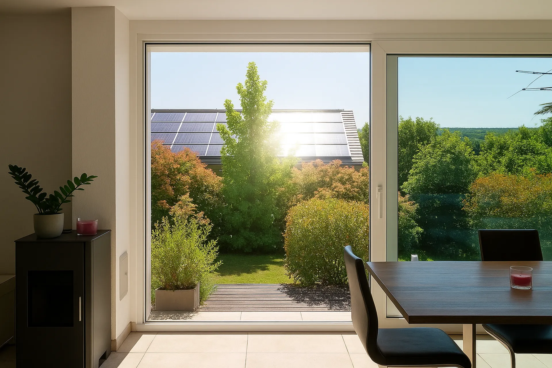 Modernes Wohnen mit PV-Anlage